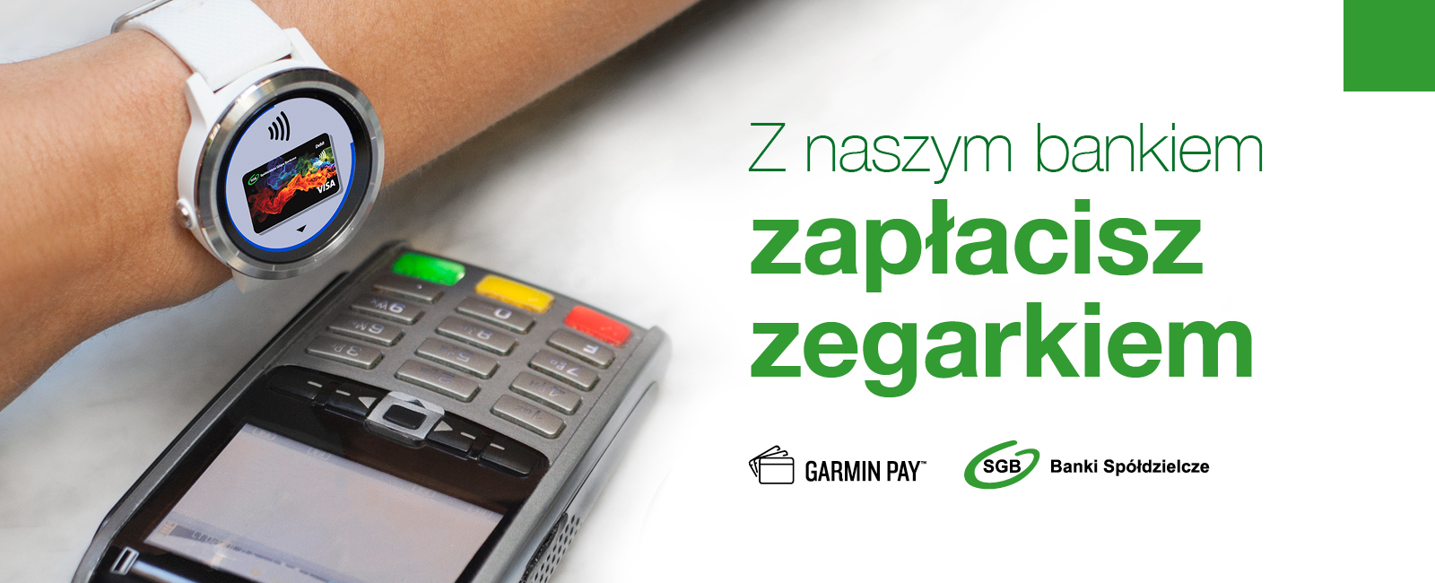 Płatności Garmin Pay już w Banku Spółdzielczym w Kórniku.