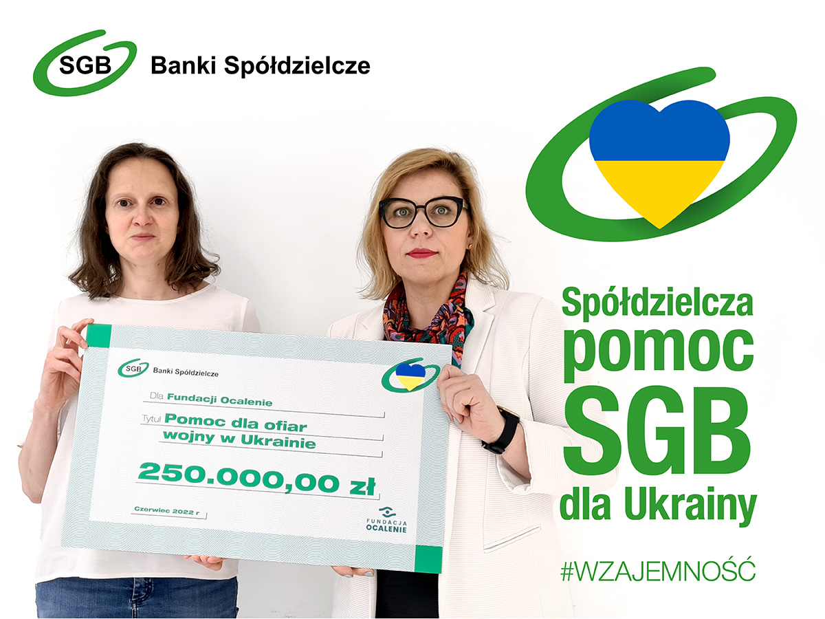 250.000 złotych od SGB dla uchodźców z Ukrainy